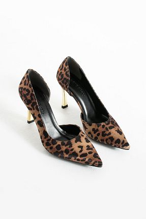 کفش استایلیتو مشکی پاشنه نازک Güllü Shoes - کد 897937808