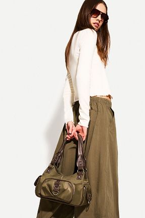 کیف دستی خاکی زنانه Bershka - کد 897948306