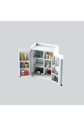 کابینت چند منظوره سفید MDF Asra Trend - کد 243543244