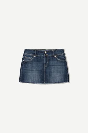 دامن آبی زنانه پنبه ای Bershka - کد 897944421