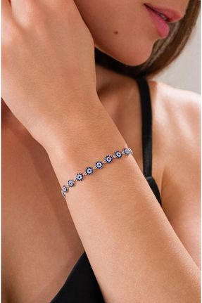 دستبند نقره رنگی زنانه 925 عیار Tmt Silver - کد 898540418