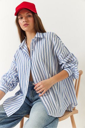 پیراهن آبی زنانه رگولار Bianco Lucci - کد 897948444