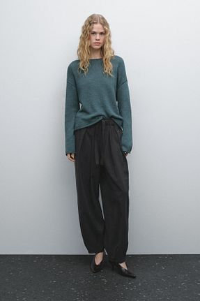 پلیور آبی زنانه ساده Massimo Dutti - کد 897950695
