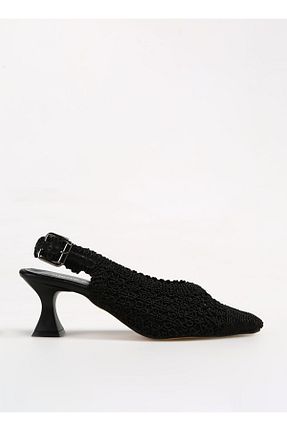کفش پاشنه بلند کلاسیک مشکی زنانه پاشنه نازک Pierre Cardin - کد 900676080