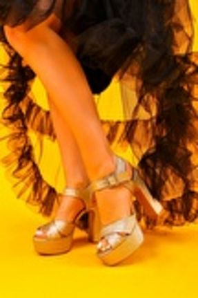 کفش مجلسی زرد زنانه پاشنه پر Nemesis Shoes - کد 900680668