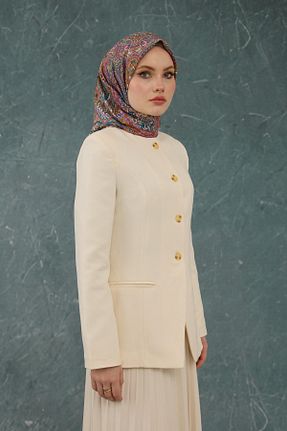 روسری نارنجی پنبه پلی استر İpekhan - کد 897984897