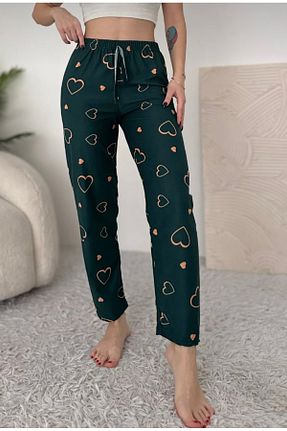 پائین تنه راحتی سبز زنانه پنبه ای VERA COLLECTİON - کد 898001076