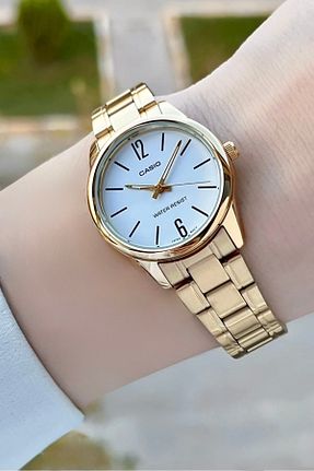 ساعت مچی طلائی زنانه زیر 20 میلی متر Casio - کد 41056658