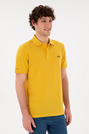 پولوشرت زرد مردانه %100 پنبه U.S. Polo Assn. - کد 833023795