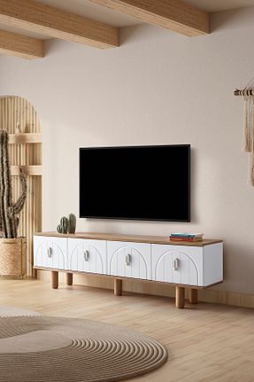 میز و پایه تلویزیون بژ Suntalam MİLVAKİ - کد 881345925