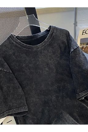 تیشرت طوسی زنانه Relaxed aynewmoda - کد 898621323