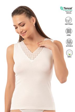 رکابی نباتی زنانه مودال - پنبه ÖZKAN underwear - کد 802067767