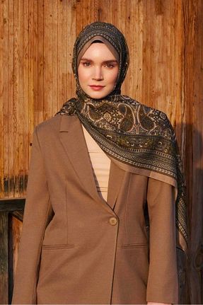 شال سبز زنانه پلی استر Madame Polo - کد 898061384