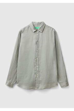 پیراهن طوسی مردانه رگولار United Colors of Benetton - کد 898066541