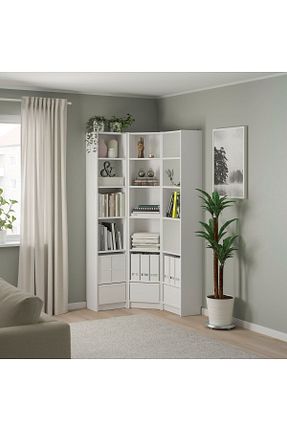 قفسه کتاب سفید 202 cm IKEA - کد 898625571