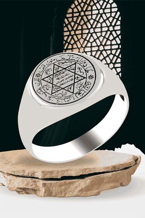 انگشتر نقره رنگی مردانه 925 عیار Diriliş Takı - کد 898630834