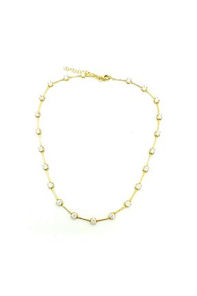گردنبند نقره طلائی زنانه 925 عیار BUDATAKI GÜMÜŞ - کد 898081801