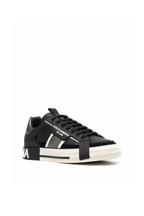 کفش اسنیکر مشکی مردانه چرم اصل Dolce&Gabbana - کد 898084667