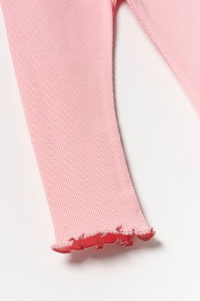 ساق شلواری صورتی بچه گانه بافت Minipodyum - کد 898651251