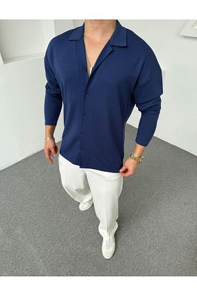 پیراهن سرمه ای مردانه اسلیم فیت Torias Man - کد 898108799