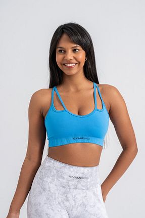نیم تنه اسپرت آبی زنانه لیکرا gymxprofit - کد 898101127