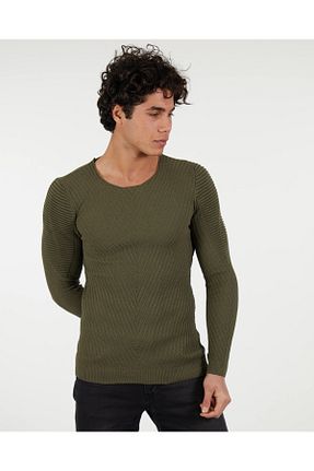 پلیور خاکی مردانه ساده elkumoda - کد 898110272