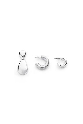 گوشواره جواهر طوسی Twist - کد 898107805