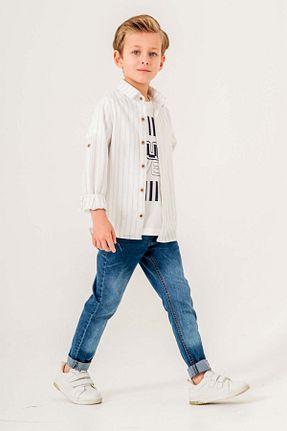 ست بالاتنه و پائین تنه نباتی بچه گانه بافتنی Gold Class Kidswear - کد 898173283