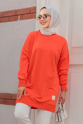 تونیک حجاب قرمز زنانه مخلوط پلی استر Sargınlar - کد 898098109