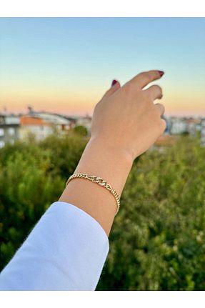 دستبند جواهر زرد زنانه زیرکن Miracle Jewelry - کد 898239368