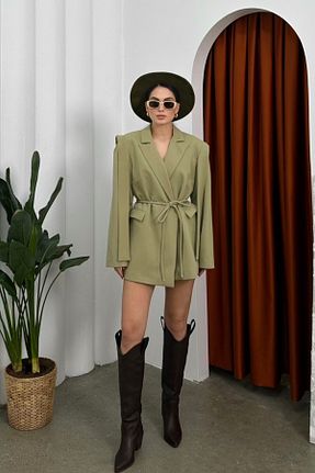 کت بلیزر متالیک زنانه بافتنی msm fashion - کد 898103835