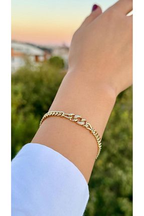 دستبند جواهر زرد زنانه زیرکن Miracle Jewelry - کد 898239368