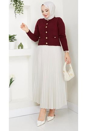 دامن حجاب سفید زنانه اورسایز ADAS BUTİK - کد 898109979