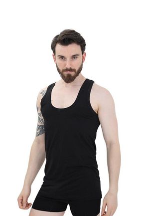 رکابی مشکی مردانه بدون آستین andredimoda - کد 898068637