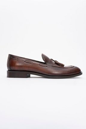 کفش کلاسیک بژ مردانه چرم خالص Ataköy Ayakkabı - کد 898123802