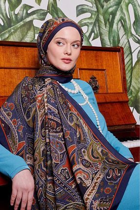 شال نارنجی زنانه ویسکون Levidor - کد 898116138