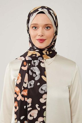 شال قهوه ای زنانه پلی استر Levidor - کد 898117321