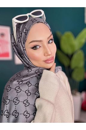 شال طوسی زنانه پنبه ای Oxygen Scarfs - کد 898104795