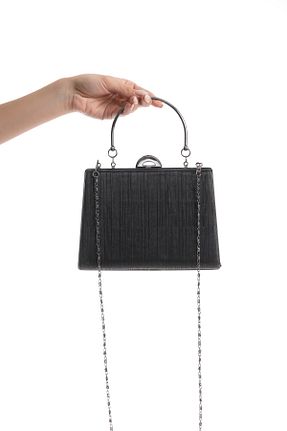 کیف مجلسی مشکی زنانه چرم مصنوعی Shu Mhu - کد 898139103