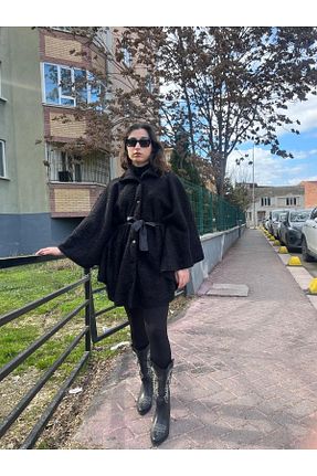 کت مشکی زنانه پلی استر OLEA MODA - کد 898136520