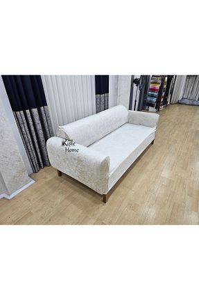 کاور مبل سفید مخمل Rişte Home - کد 898802370
