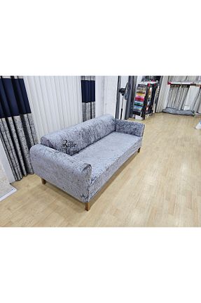 کاور مبل طوسی مخمل Rişte Home - کد 898802356