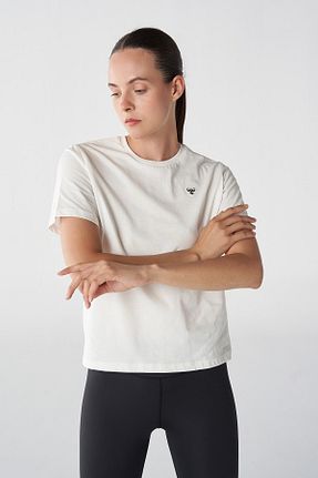 تیشرت سفید زنانه رگولار hummel - کد 795322149
