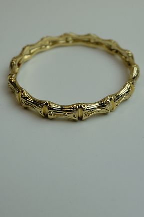 دستبند استیل (فولاد) زرد زنانه استیل ضد زنگ ayışığı - کد 898163392