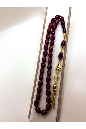 تسبیح زرشکی کهربا TAKI TASARIM - کد 898175280