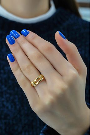 انگشتر طلا زرد زنانه 14 عیار aytekgold - کد 898180836