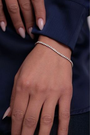 دستبند نقره زنانه 925 عیار Kiriş Gümüş - کد 849667538