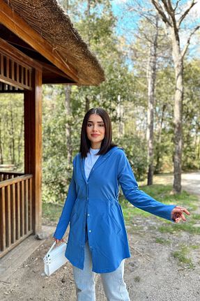 کت آبی زنانه رگولار New Laviva - کد 772458464