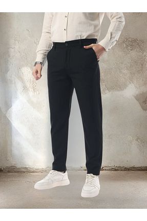 شلوار مشکی مردانه بافتنی OHEPMODA - کد 806098799