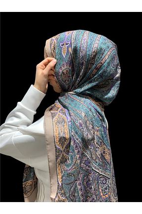 شال سبز زنانه پنبه ای Baştacı - کد 868082190
